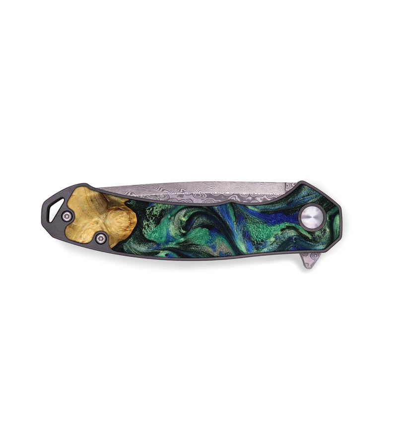 EDC Wood Pocket Knife - Sammy (Green, 778830)