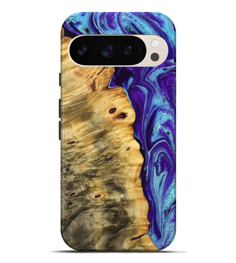 Pixel 10 Pro XL Wood Live Edge Phone Case - Etta (Purple, 778903)