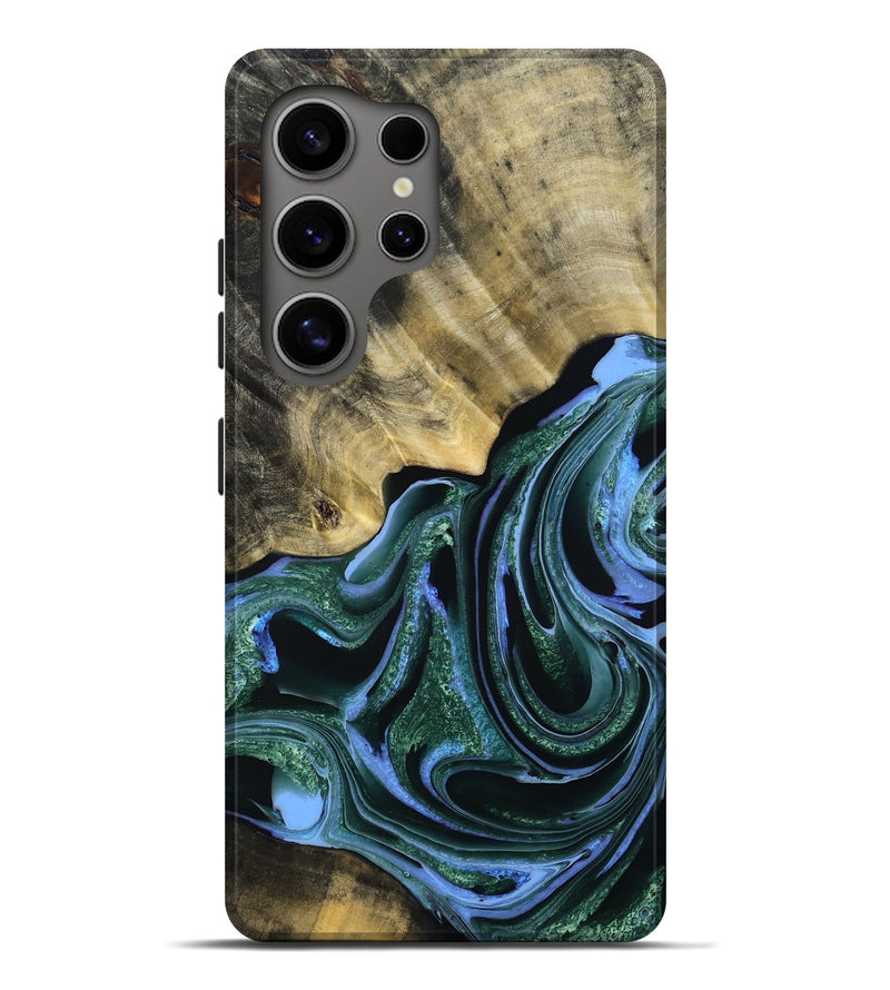 Galaxy S25 Ultra Wood Live Edge Phone Case - Danna (Green, 778905)