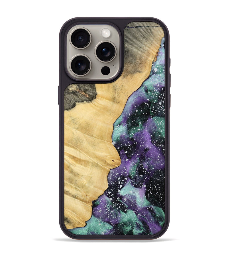 iPhone 15 Pro Max Wood Phone Case - Leatha (Cosmos, 778919)