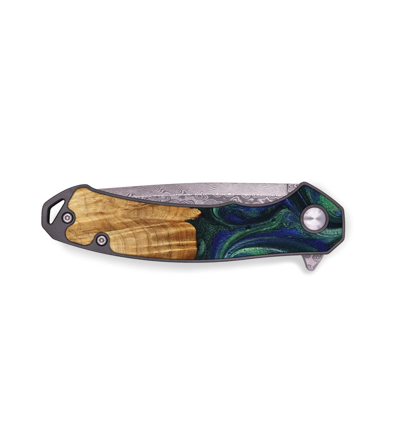 EDC Wood Pocket Knife - Rowen (Green, 778950)