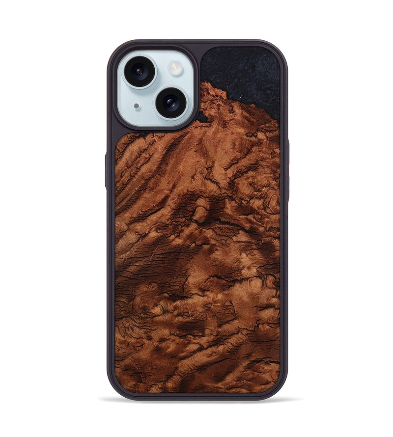 iPhone 15 Wood Phone Case - Jude (Wood Burl, 778966)