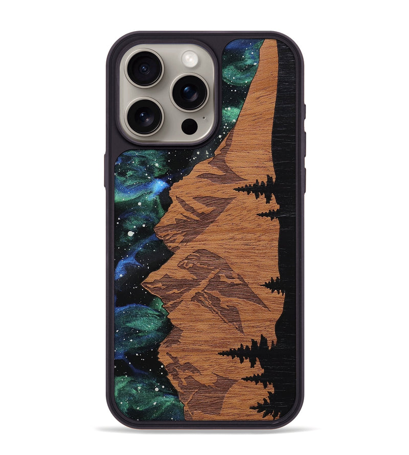 iPhone 15 Pro Max Wood Phone Case - Navy (MNTNS, 779159)