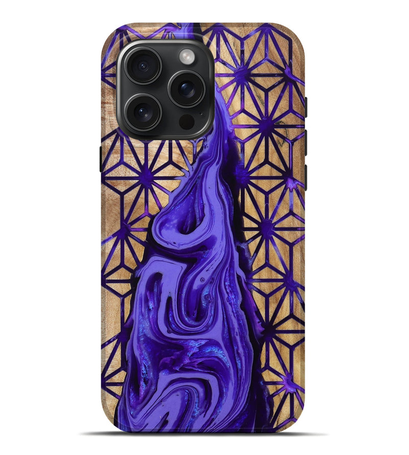 iPhone 16 Pro Max Wood Live Edge Phone Case - Mathew (Pattern, 779190)