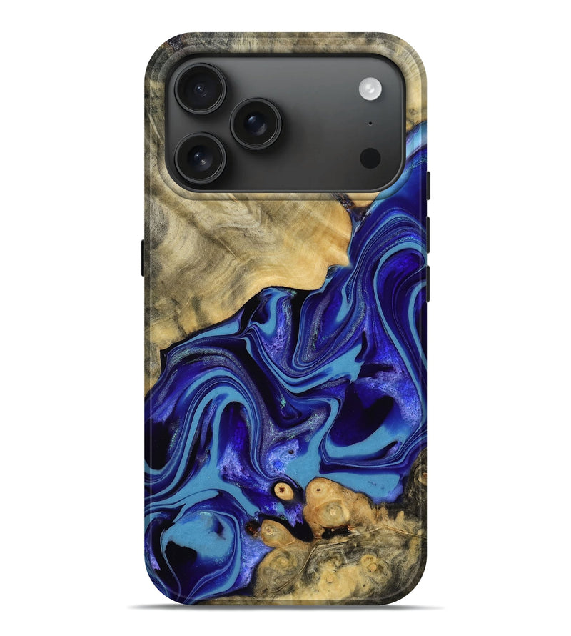 iPhone 17 Pro Max Wood Live Edge Phone Case - Ayan (Purple, 779198)