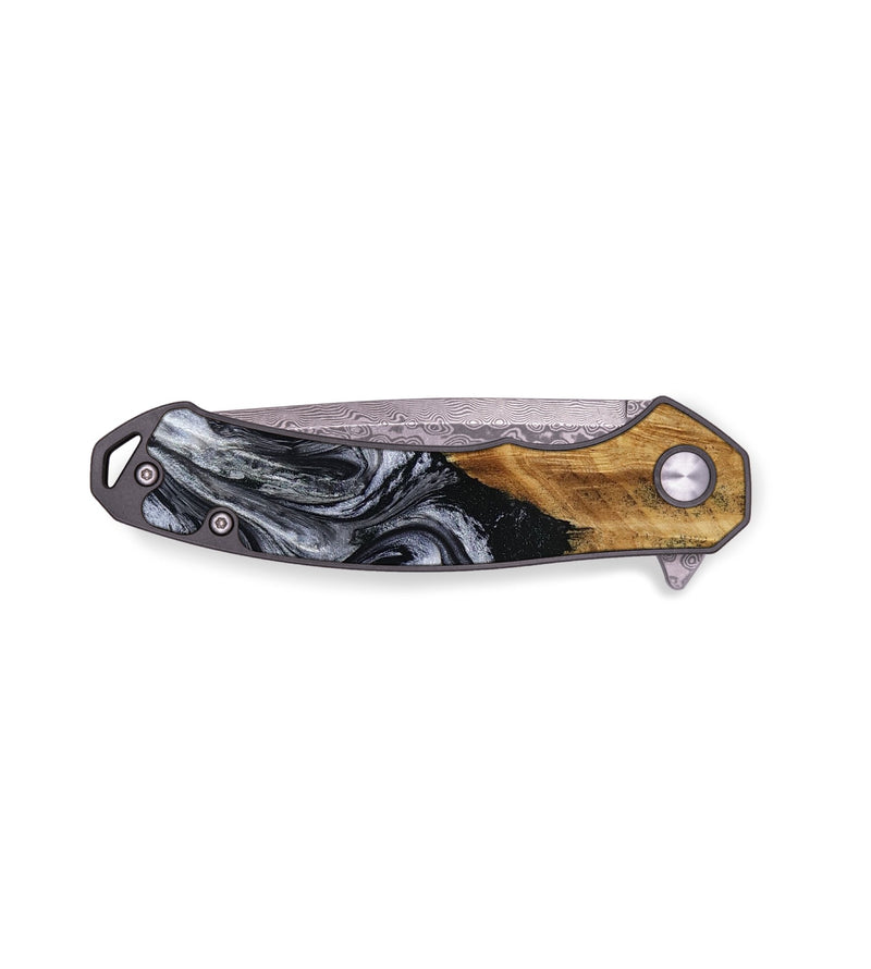 EDC Wood Pocket Knife - Blanch (Black & White, 779224)