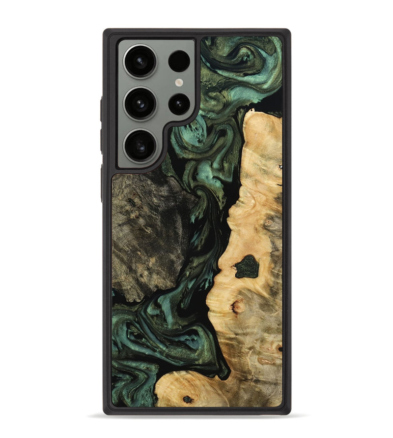 Galaxy S23 Ultra Wood Phone Case - Patty (Green, 779283)