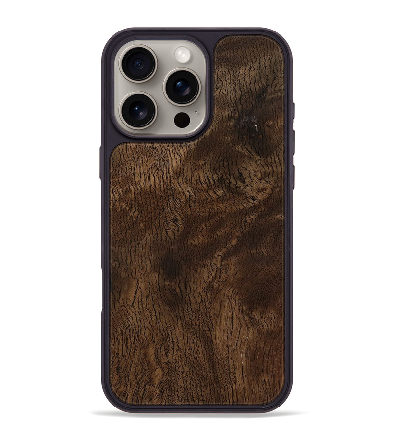 iPhone 16 Pro Max Wood Phone Case - Mael (Wood Burl, 779317)