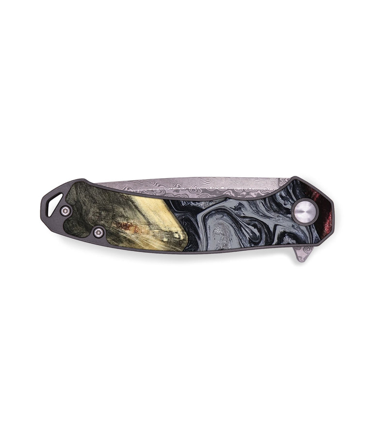 EDC Wood Pocket Knife - Kelis (Black & White, 779562)