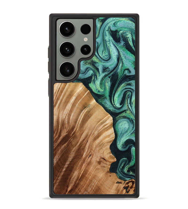 Galaxy S23 Ultra Wood Phone Case - Angelo (Green, 779576)
