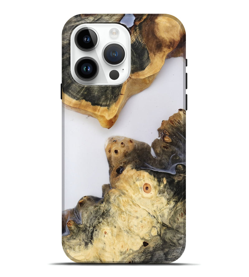 iPhone 15 Pro Max Wood Live Edge Phone Case - Fabiola (Clear, 779734)