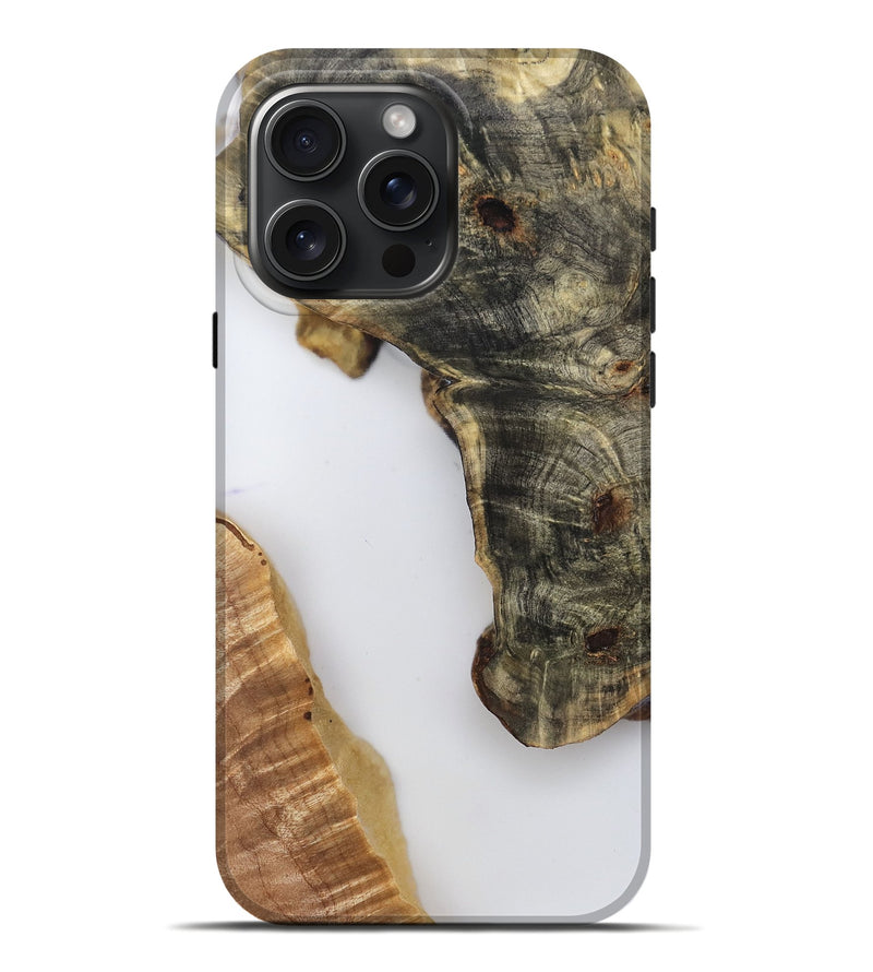 iPhone 16 Pro Max Wood Live Edge Phone Case - Enid (Clear, 779740)
