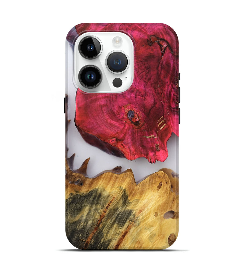 iPhone 15 Pro Wood Live Edge Phone Case - Levi (Clear, 779742)