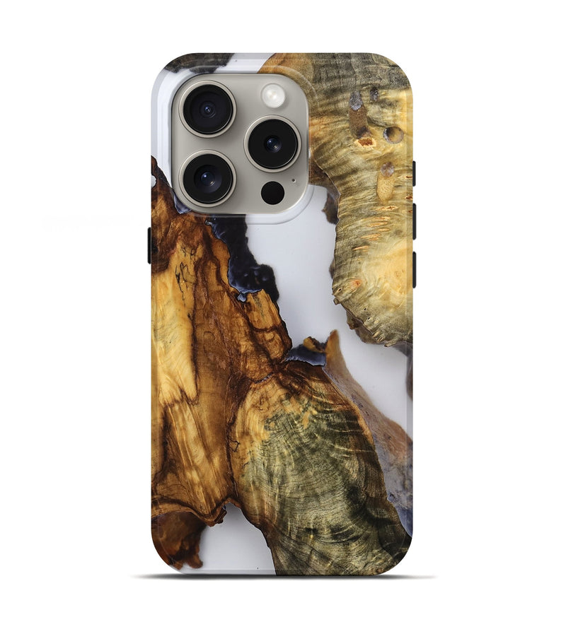 iPhone 16 Pro Wood Live Edge Phone Case - Alonza (Clear, 779745)