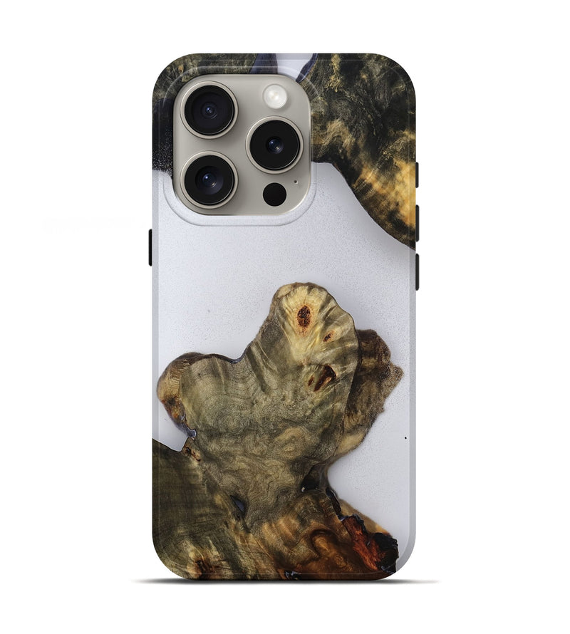 iPhone 16 Pro Wood Live Edge Phone Case - Quincy (Clear, 779752)