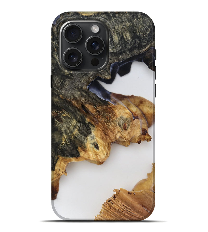iPhone 16 Pro Max Wood Live Edge Phone Case - Khari (Clear, 779753)