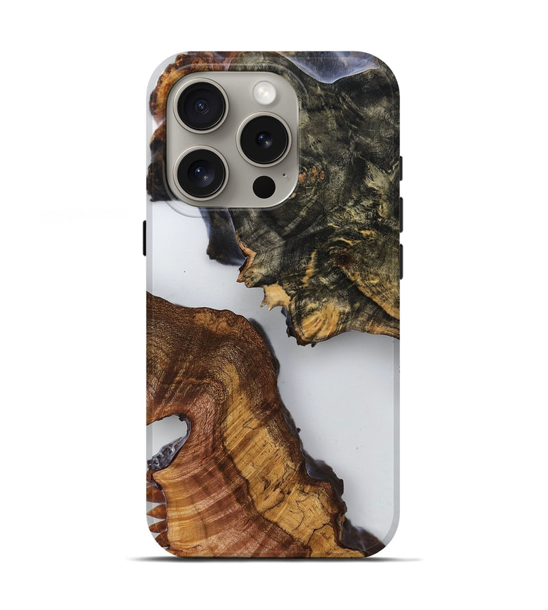 iPhone 16 Pro Wood Live Edge Phone Case - Rosie (Clear, 779755)