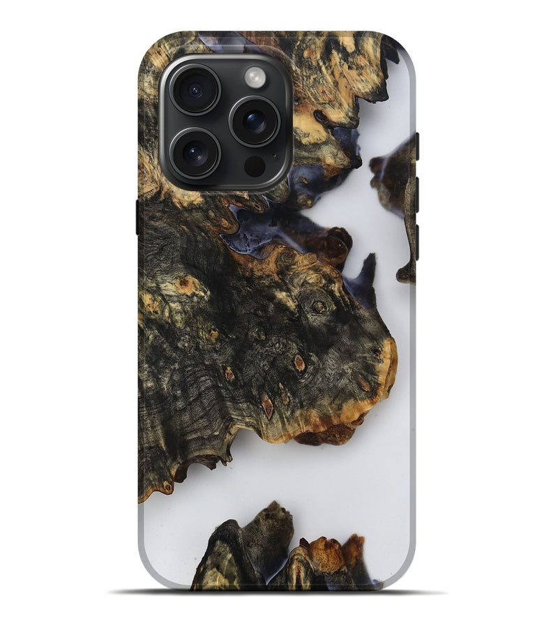 iPhone 16 Pro Max Wood Live Edge Phone Case - Kittie (Clear, 779756)