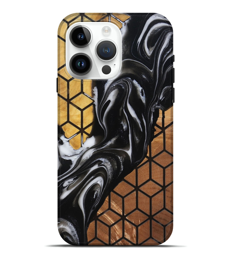 iPhone 15 Pro Max Wood Live Edge Phone Case - Rollin (Pattern, 779769)