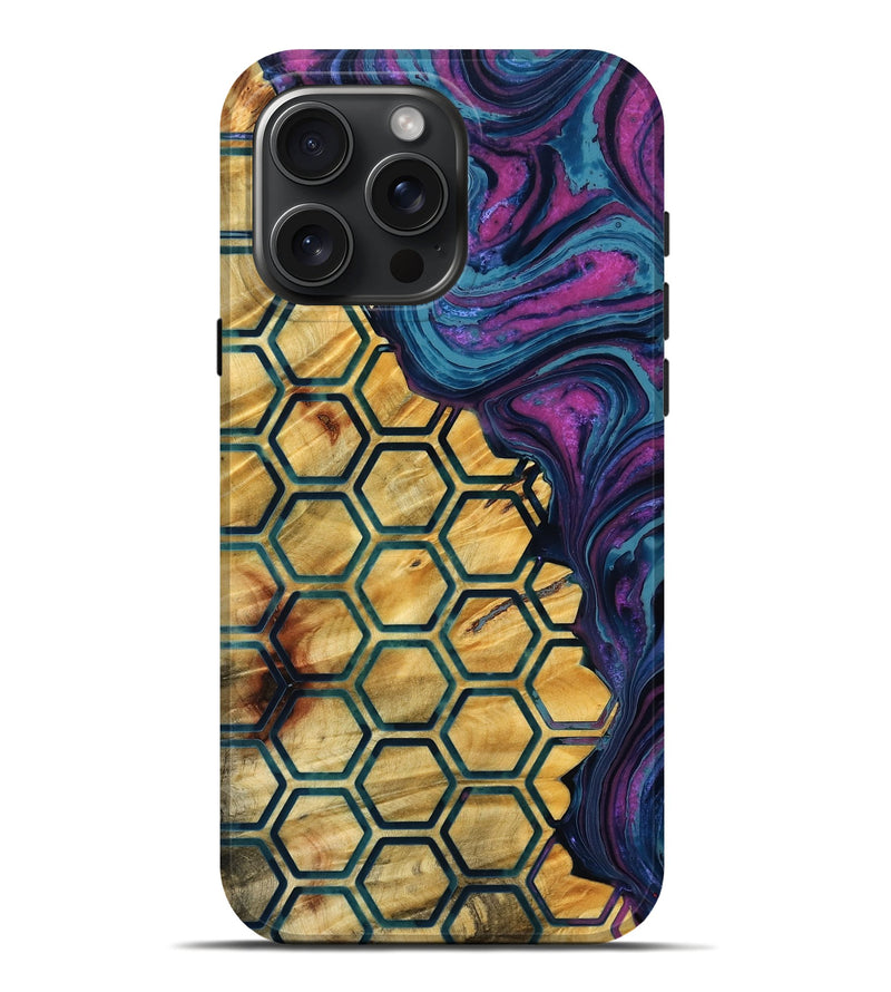 iPhone 16 Pro Max Wood Live Edge Phone Case - Alianna (Pattern, 779774)