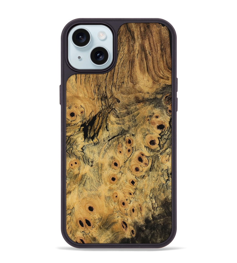iPhone 15 Plus Wood Phone Case - Vilma (Wood Burl, 779817)