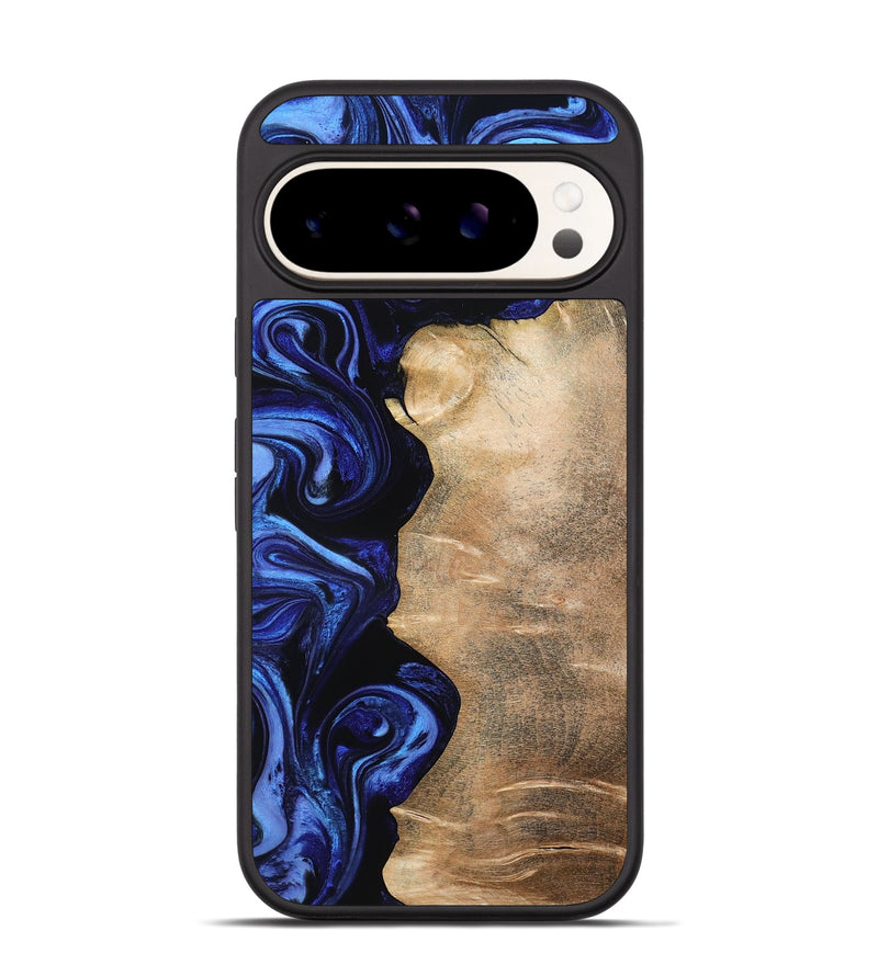 Pixel 9 Wood Phone Case - Art (Blue, 779824)