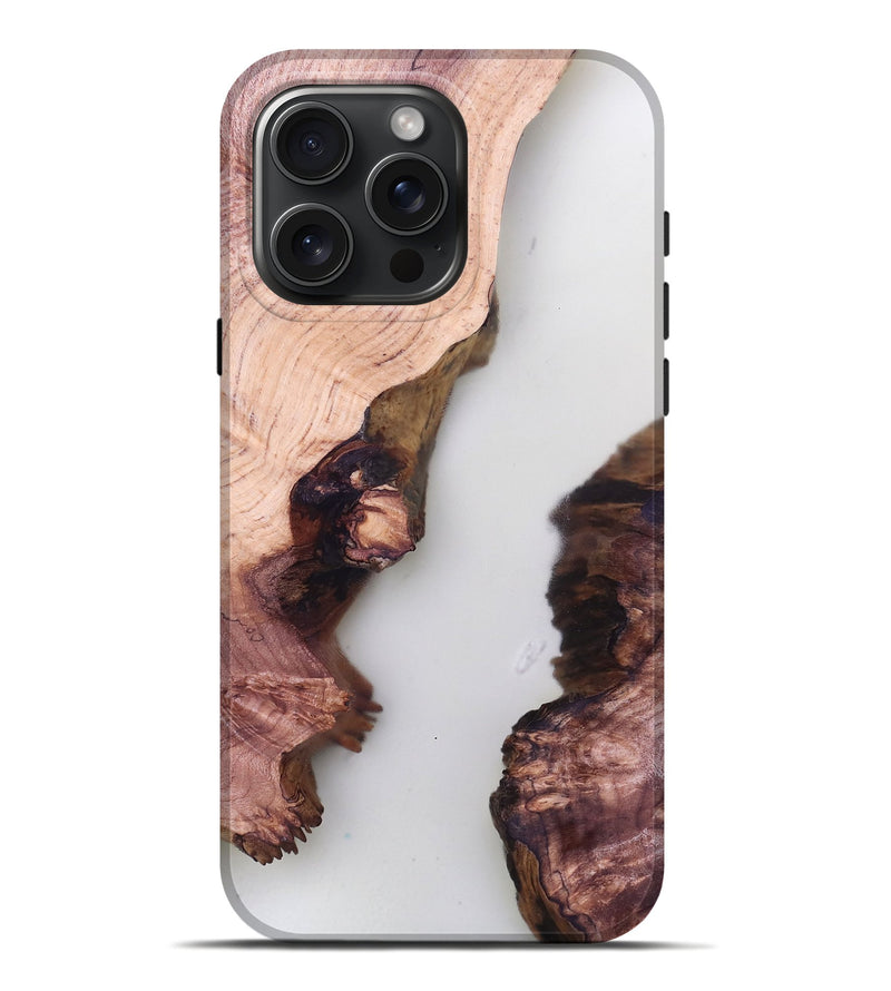 iPhone 16 Pro Max Wood Live Edge Phone Case - Yehuda (Clear, 779882)