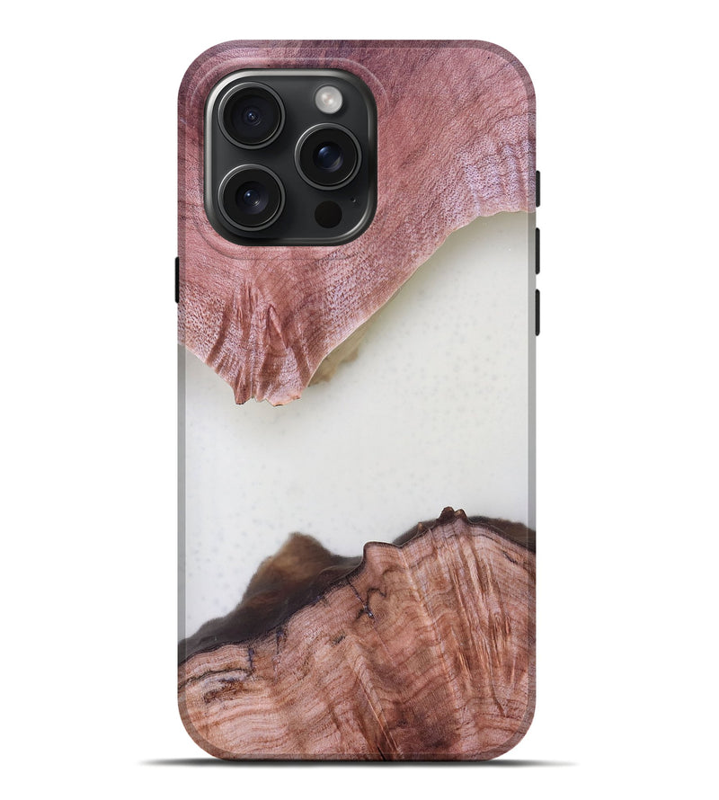 iPhone 16 Pro Max Wood Live Edge Phone Case - Arlette (Clear, 779886)
