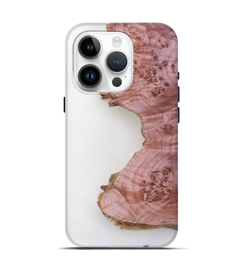 iPhone 15 Pro Wood Live Edge Phone Case - Jailene (Clear, 779893)