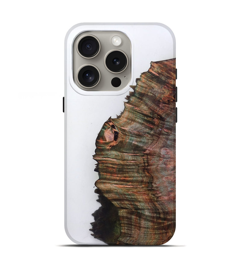 iPhone 16 Pro Wood Live Edge Phone Case - Asaiah (Clear, 779900)