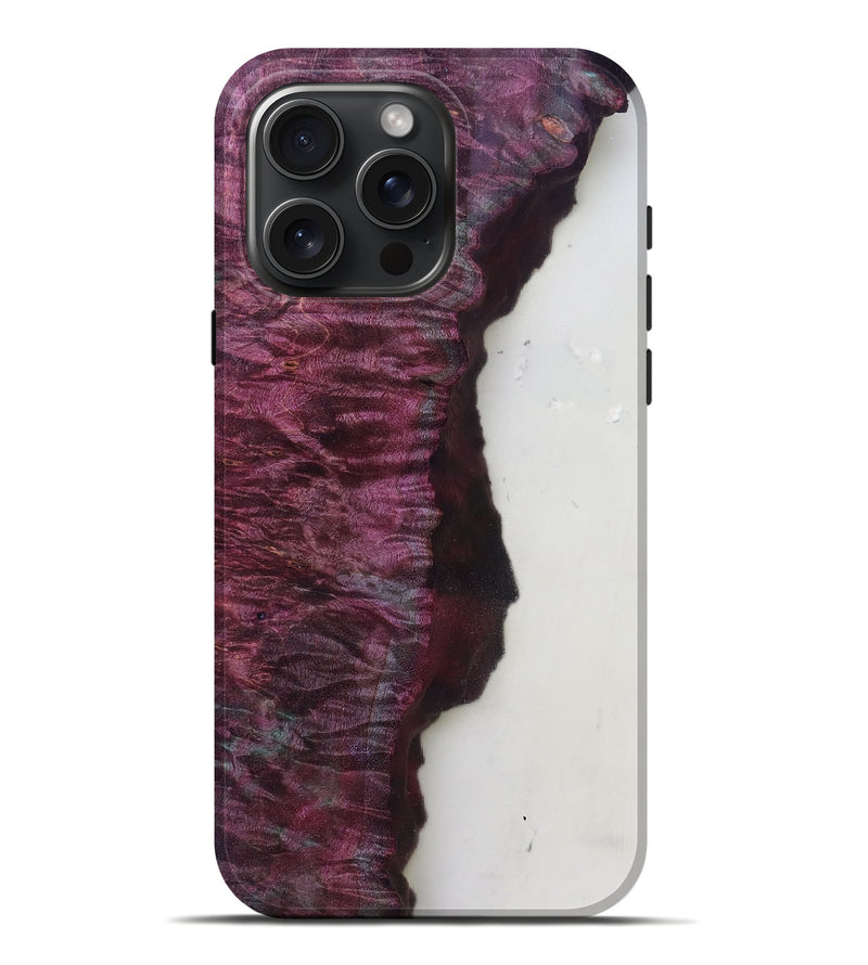 iPhone 16 Pro Max Wood Live Edge Phone Case - Chase (Clear, 779906)