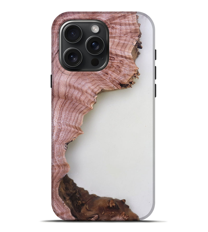 iPhone 16 Pro Max Wood Live Edge Phone Case - Uriel (Clear, 779908)