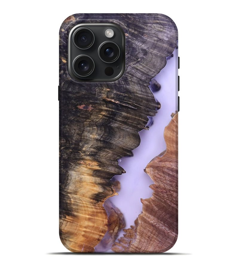 iPhone 16 Pro Max Wood Live Edge Phone Case - Saylor (Clear, 780020)