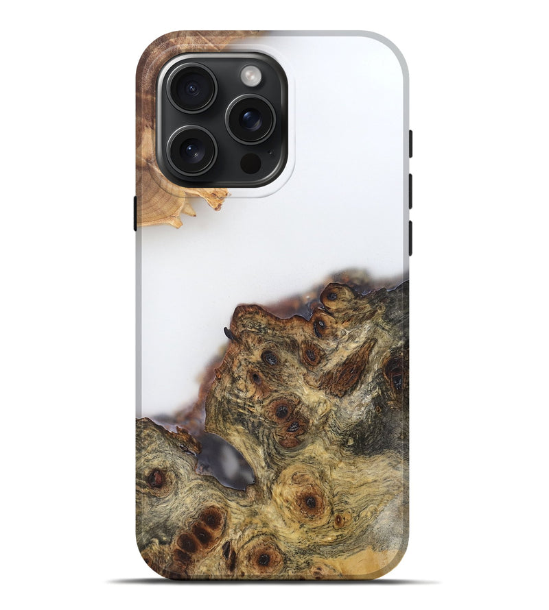 iPhone 16 Pro Max Wood Live Edge Phone Case - Khai (Clear, 780029)