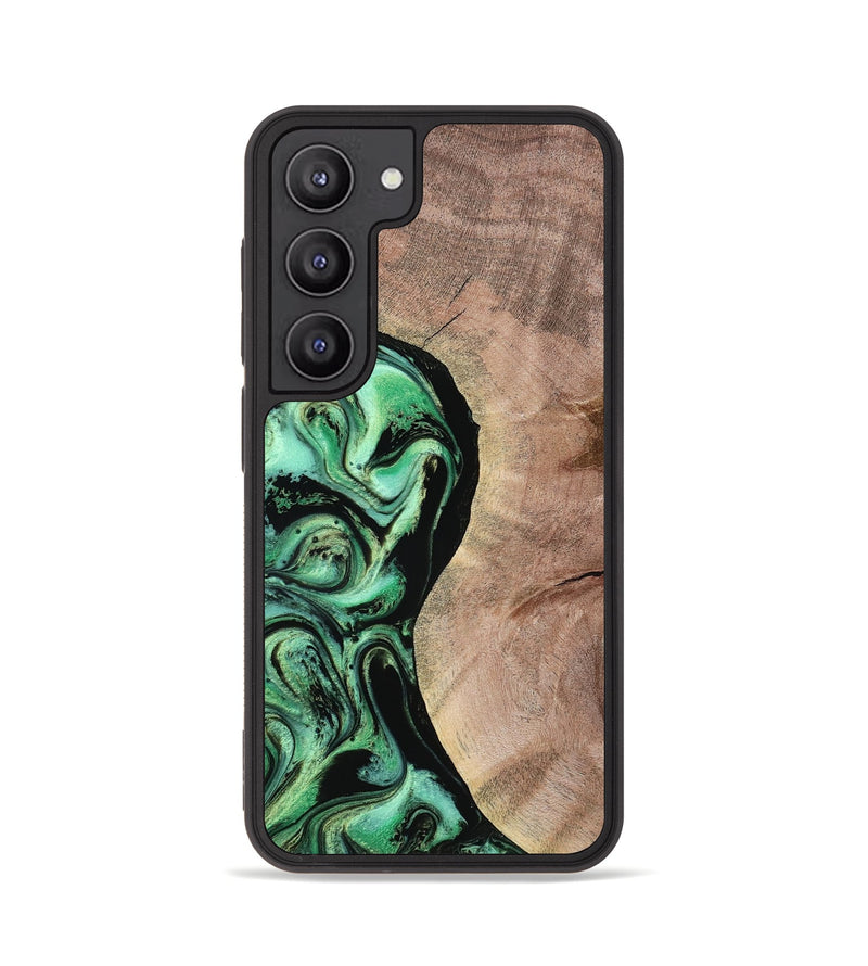 Galaxy S23 Wood Phone Case - Newton (Green, 780051)