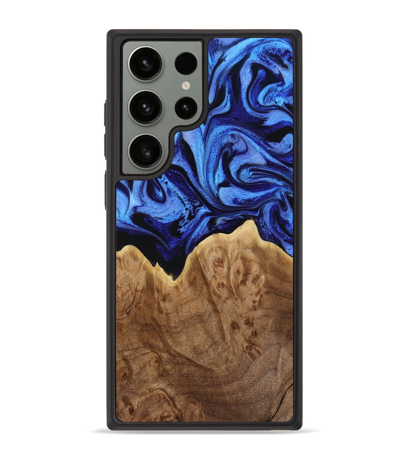 Galaxy S23 Ultra Wood Phone Case - Glenn (Blue, 780067)