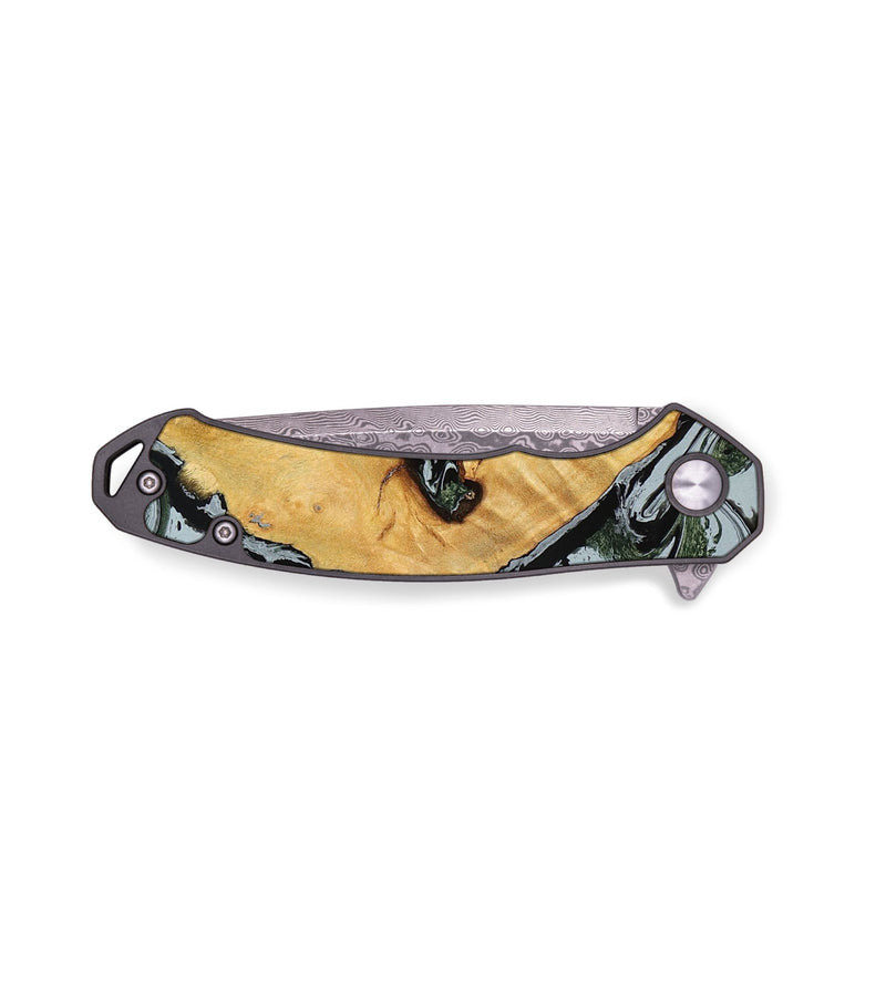 EDC Wood Pocket Knife - Ezekiel (Black & White, 780071)