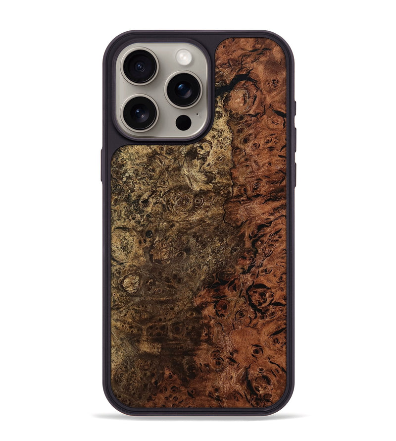 iPhone 15 Pro Max Wood Phone Case - Izael (Wood Burl, 780076)