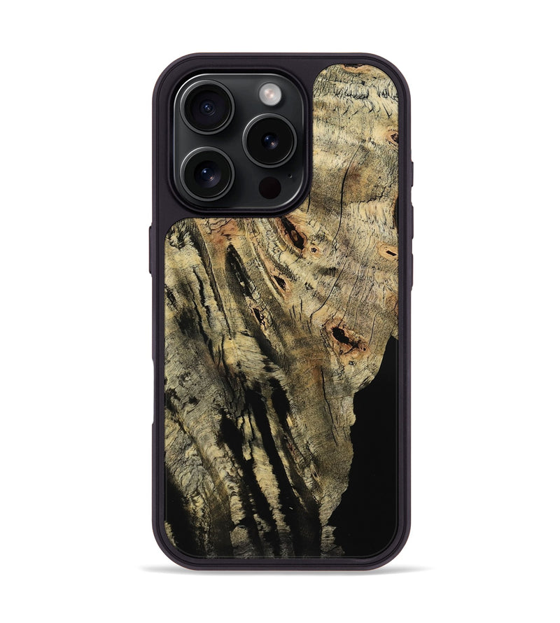 iPhone 16 Pro Wood Phone Case - Pierce (Wood Burl, 780081)