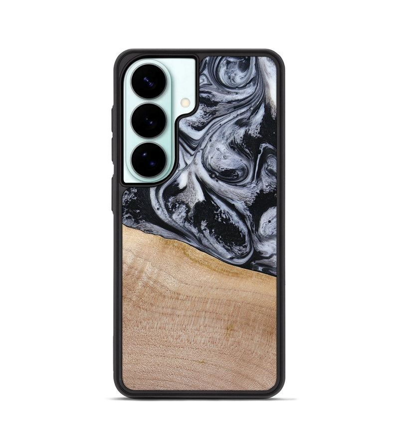 Galaxy S26 Wood Phone Case - Miah (Black & White, 780132)
