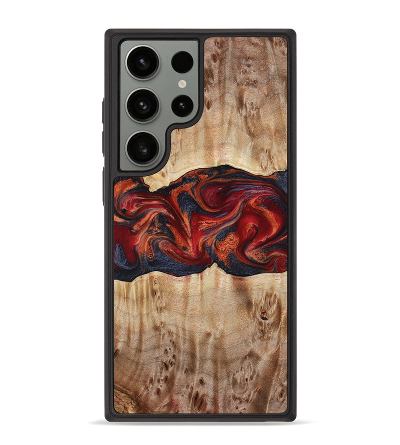 Galaxy S23 Ultra Wood Phone Case - Kristin (Red, 780237)