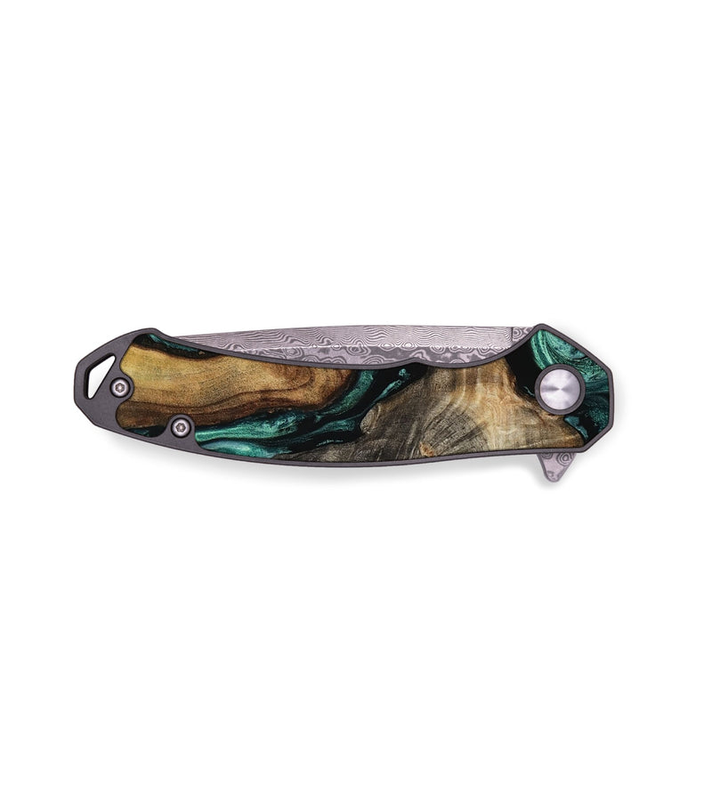 EDC Wood Pocket Knife - Caren (Green, 780250)