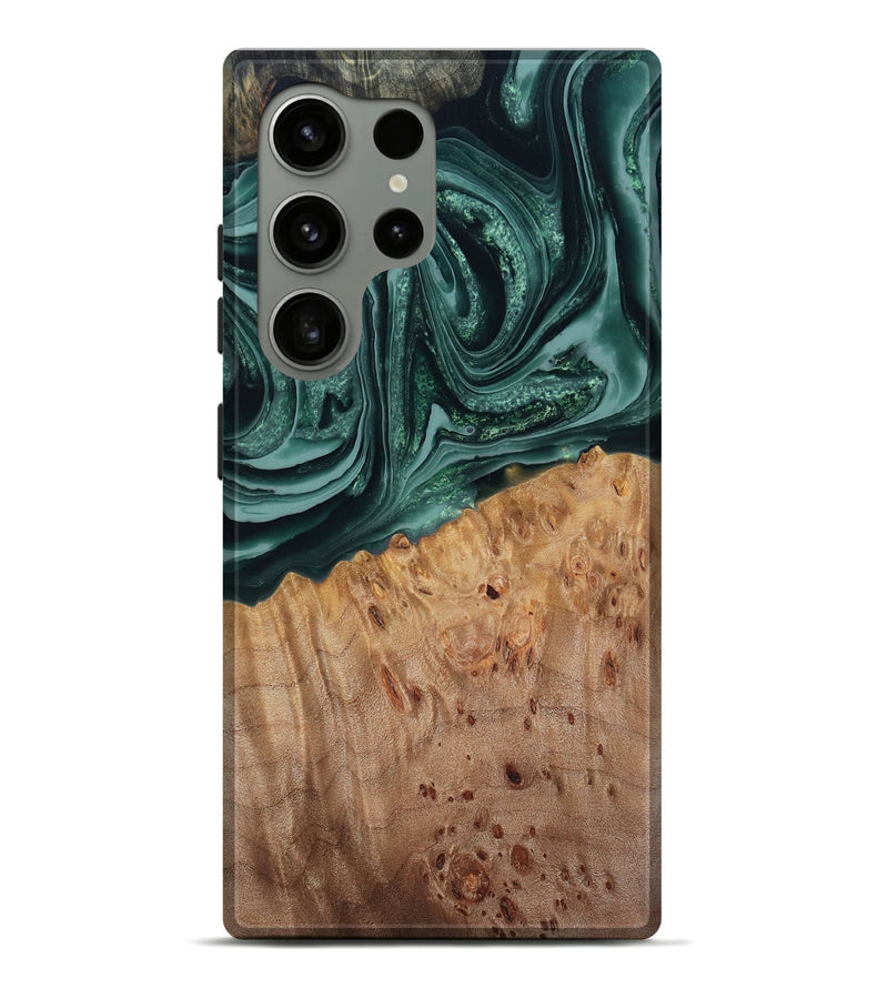 Galaxy S24 Ultra Wood Live Edge Phone Case - Oliver (Green, 780319)