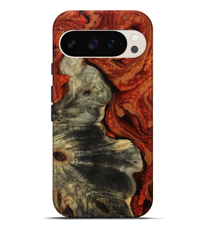 Pixel 10 Pro XL Wood Live Edge Phone Case - Aline (Red, 780330)