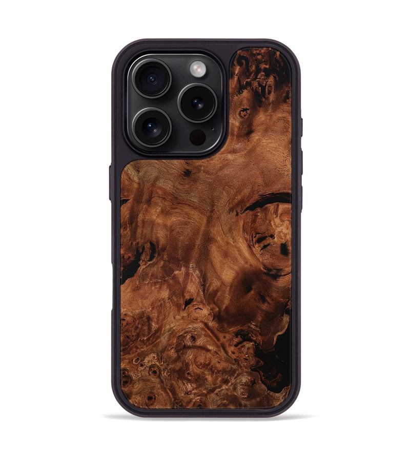 iPhone 16 Pro Wood Phone Case - Eugenie (Wood Burl, 780345)