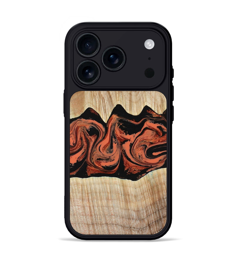 iPhone 17 Pro Wood Phone Case - Riya (Red, 780435)