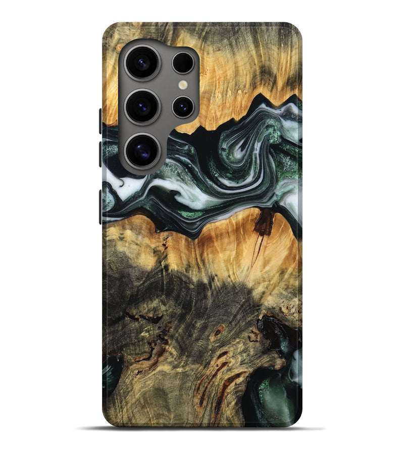 Galaxy S25 Ultra Wood Live Edge Phone Case - Rudolph (Green, 780477)