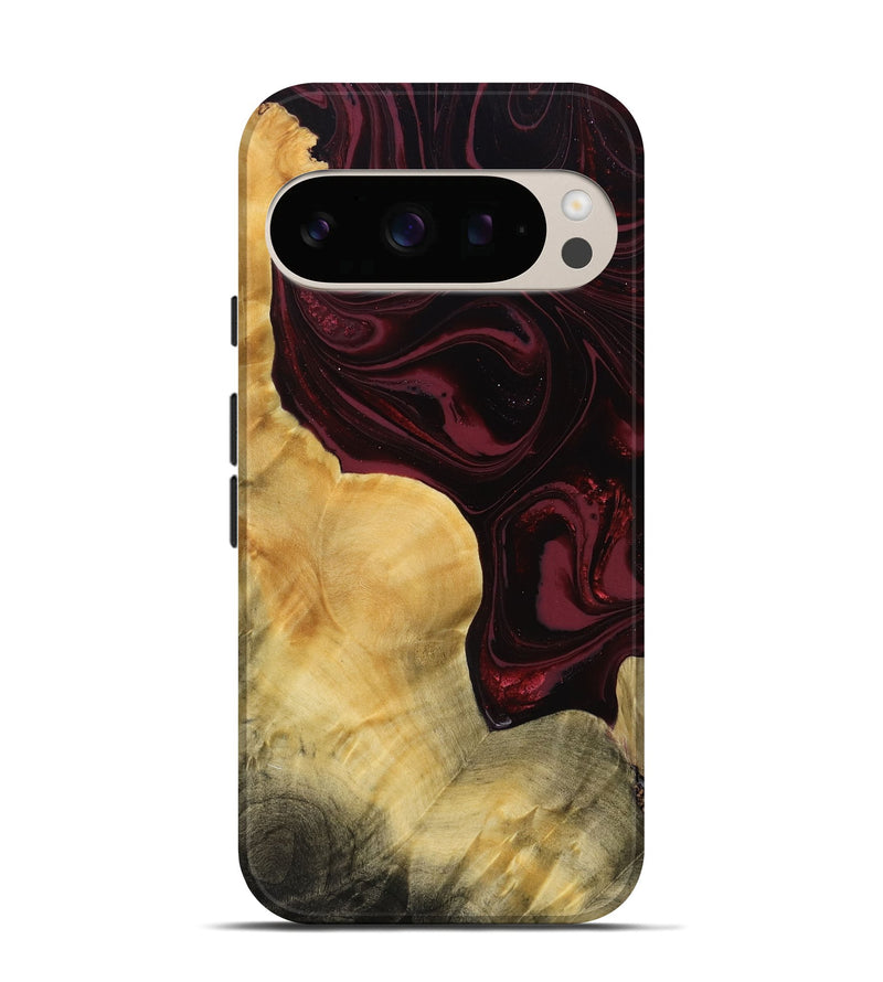 Pixel 10 Pro Wood Live Edge Phone Case - Andria (Red, 780481)