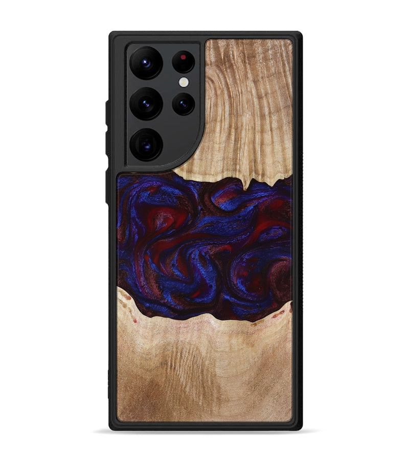 Galaxy S22 Ultra Wood Phone Case - Trudy (Red, 780505)