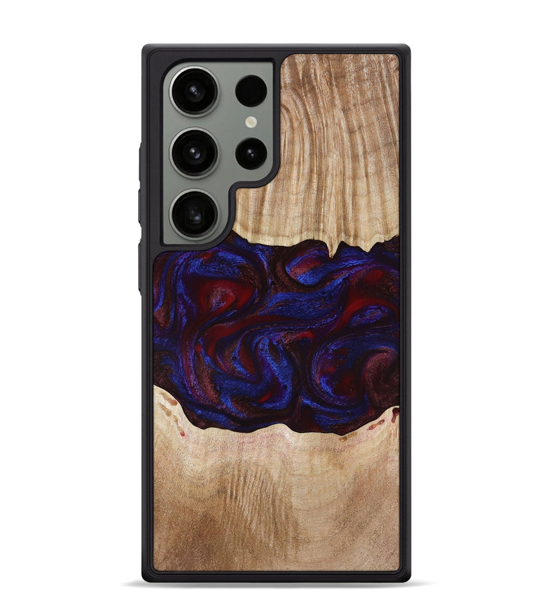 Galaxy S24 Ultra Wood Phone Case - Trudy (Red, 780505)
